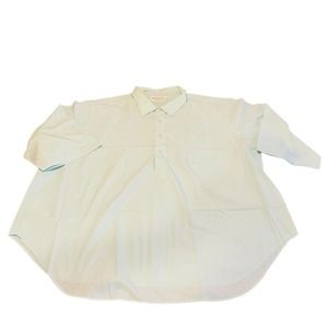 Andy Mohan Men's 3XL Henley Woven Short Sleeve Hawaii Hand Tailored VTG Shirt